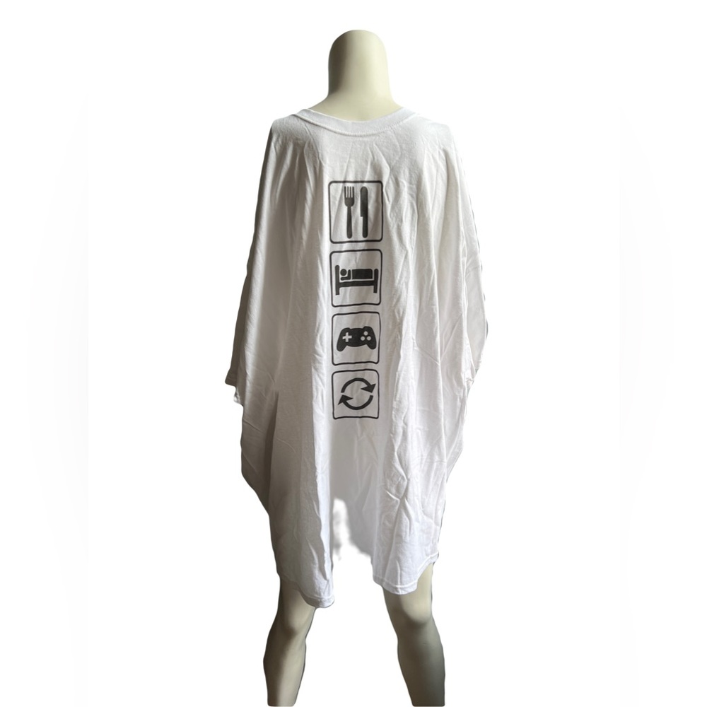 Graphic Tee Eat Sleep Game Repeat T-shirt Fruit of the Loom HD Cotton 5XL